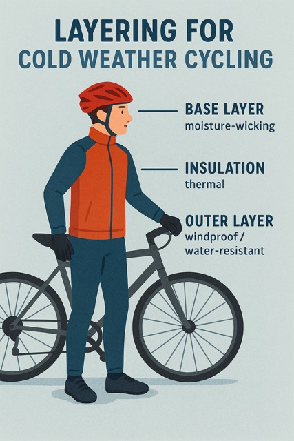 How to Layer for Cold-Weather Rides without Overheating